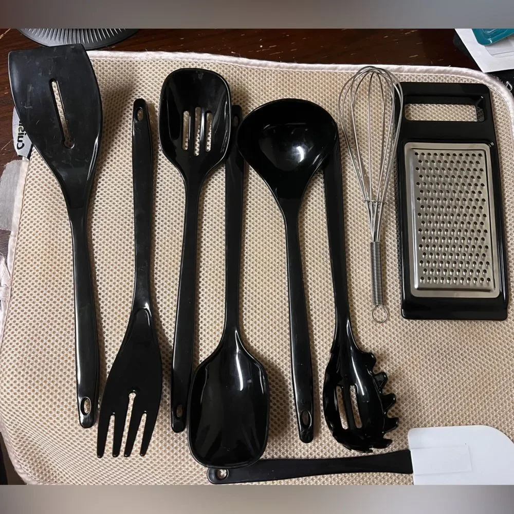 NEW Kitchen 10 Piece Utencil Cooking Set Revolving Caddy